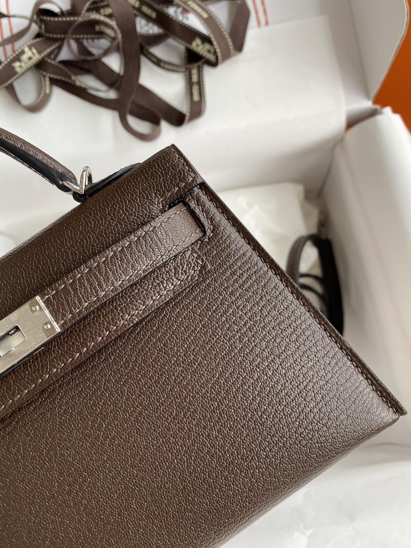 Hermès Epsom Mini Kelly Sellier 20 Ecorce
