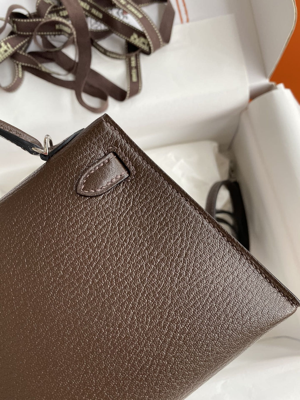 Hermès Epsom Mini Kelly Sellier 20 Ecorce