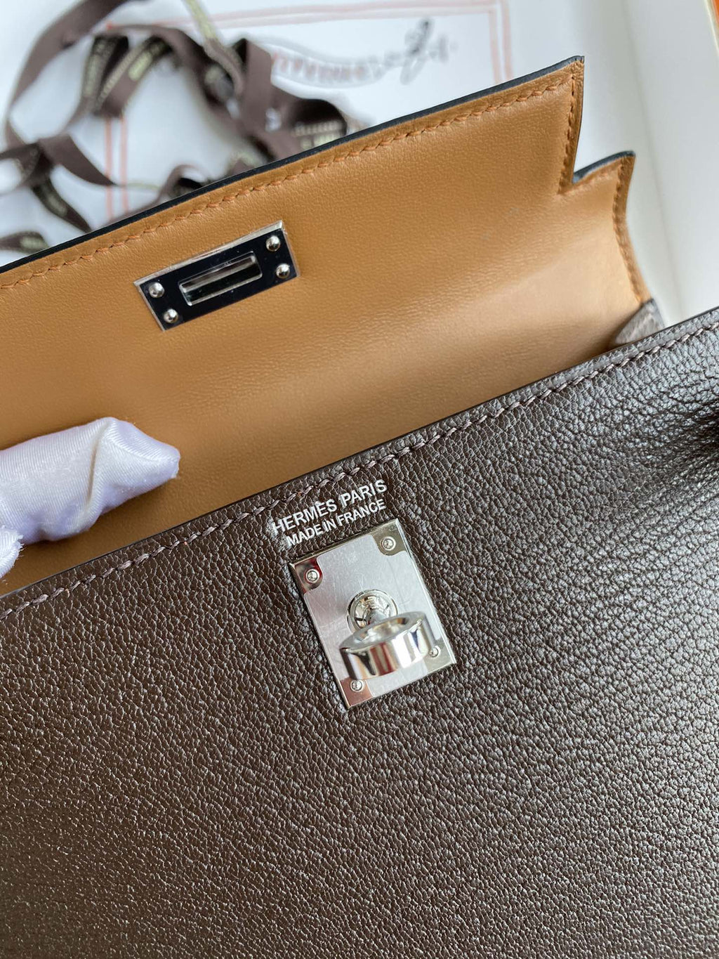 Hermès Epsom Mini Kelly Sellier 20 Ecorce