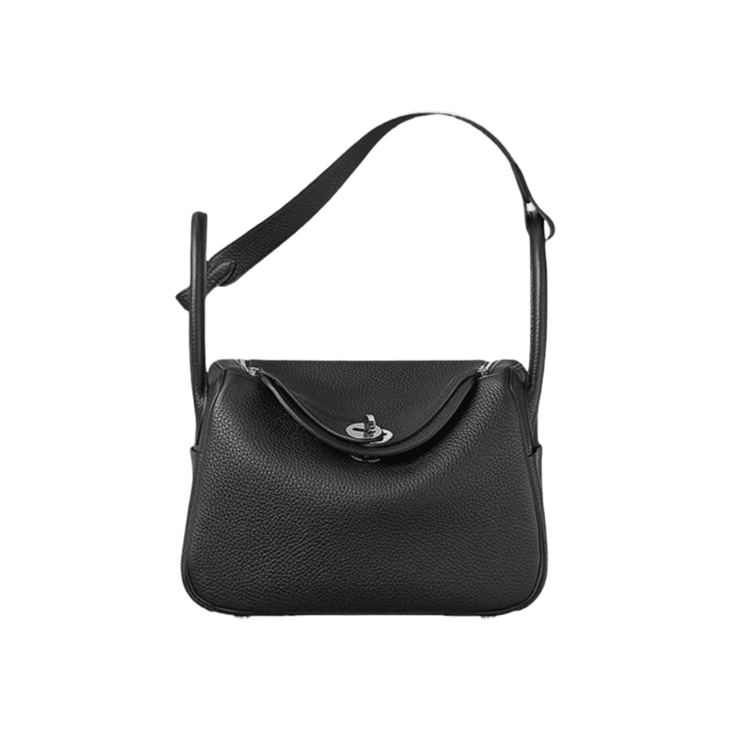 Hermès Lindy 26 Black Clemence Palladium Hardware