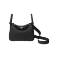 Hermès Mini Lindy Etoupe Clemence Palladium Hardware