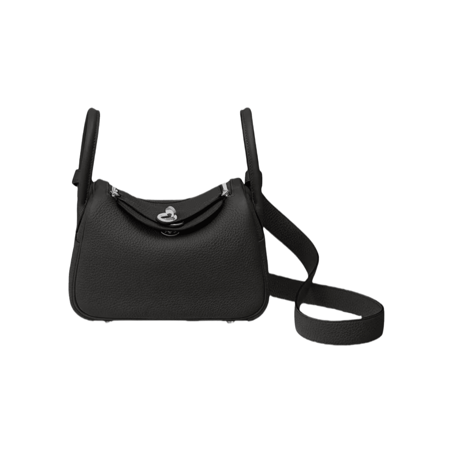 Hermès Mini Lindy Etoupe Clemence Palladium Hardware