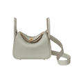 Hermès Mini  Lindy Sauge Gold Clemence Gold Hardware