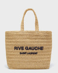 Saint Laurent Raffia Rive Gauche Tote Bag