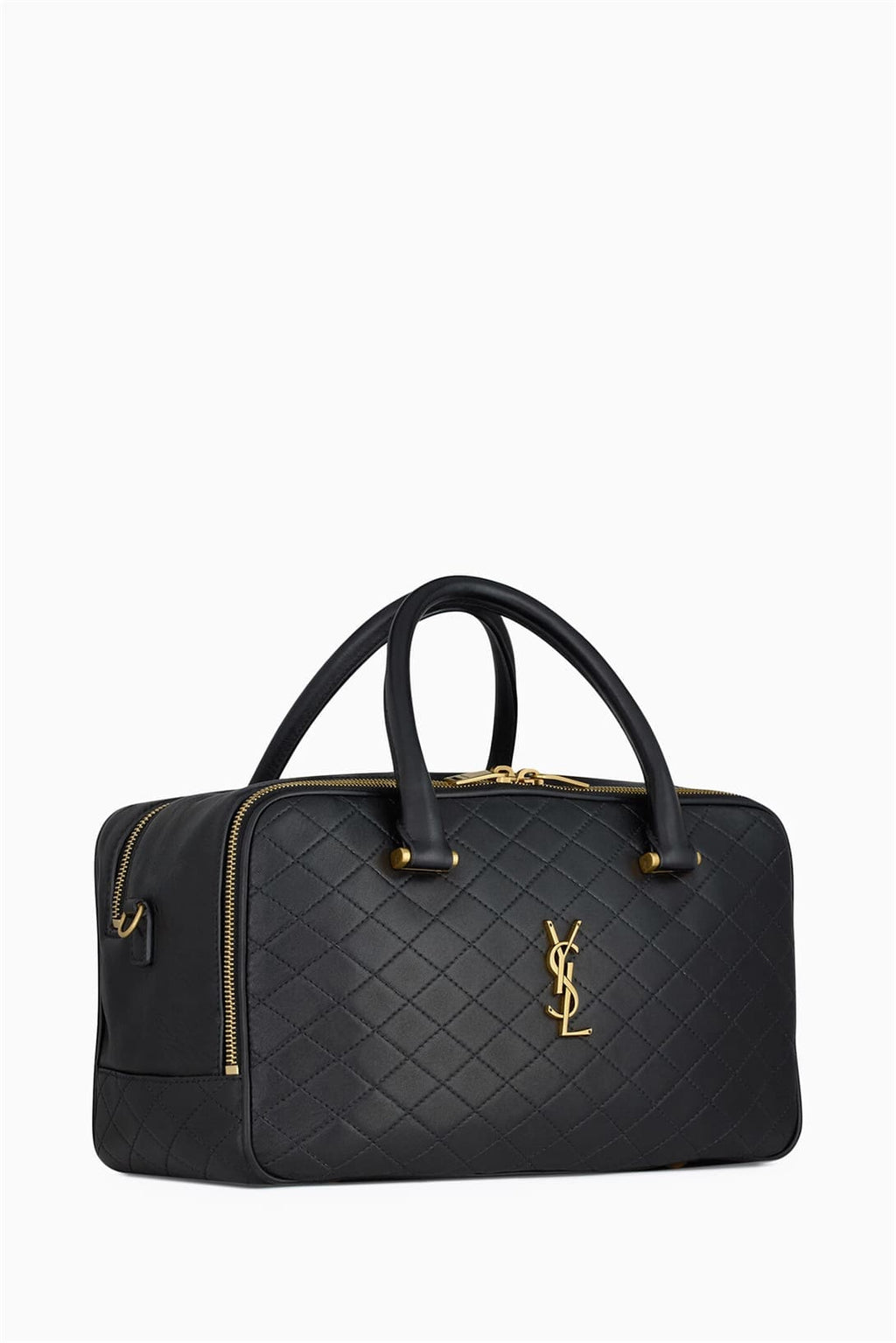 SAINT LAURENTOUT Lyia Duffle Bag in Quilted Lambskin