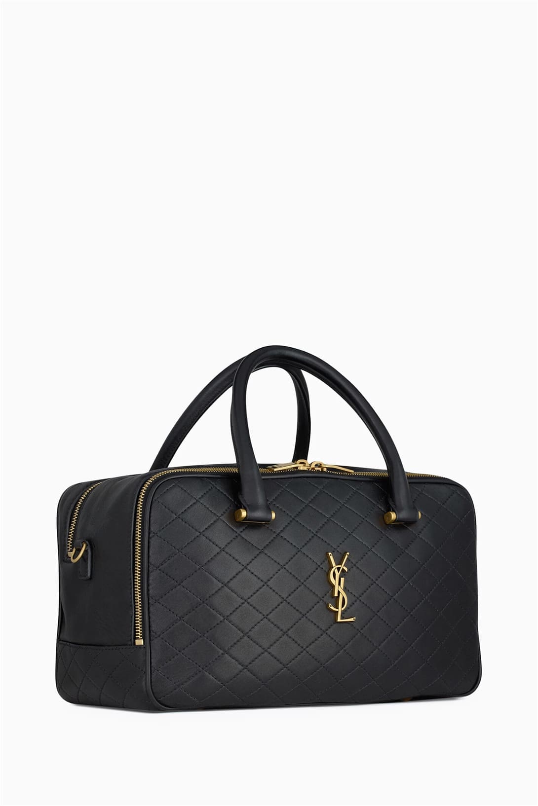 SAINT LAURENTOUT Lyia Duffle Bag in Quilted Lambskin