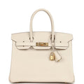 Hermès Birkin 30 Craie Epsom Gold Hardware