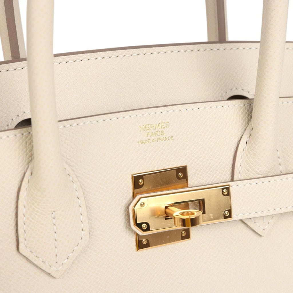 Hermès Birkin 30 Craie Epsom Gold Hardware