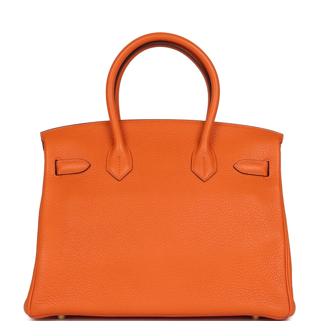 Hermès Birkin 30 Orange Togo Gold Hardware
