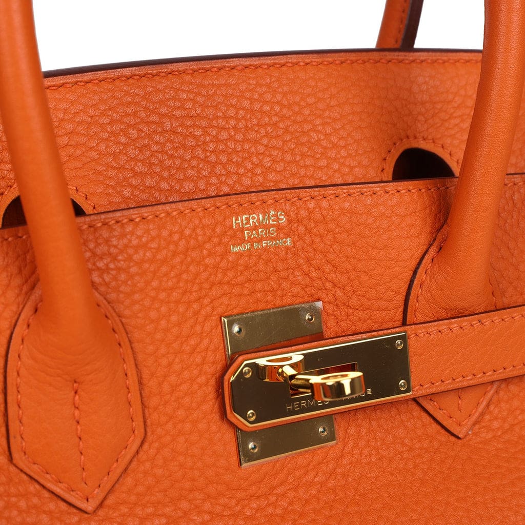 Hermès Birkin 30 Orange Togo Gold Hardware