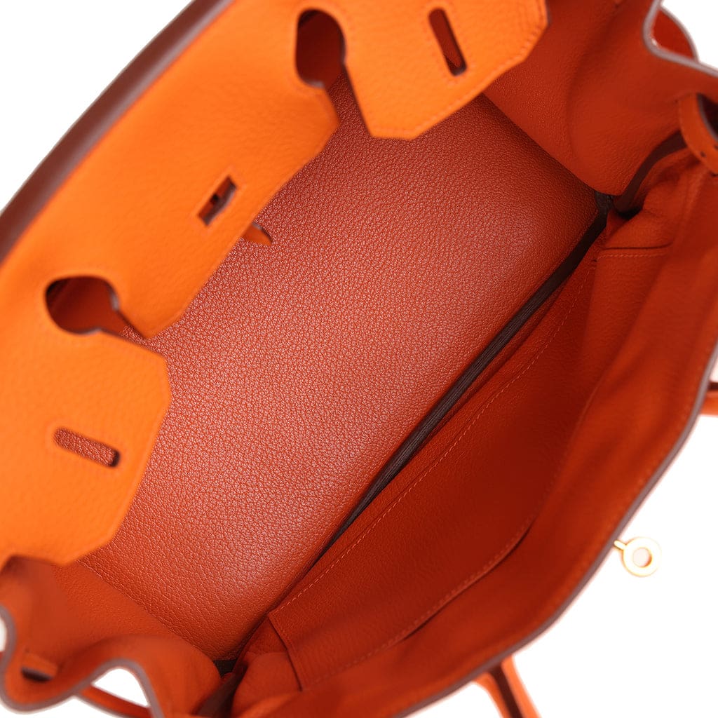 Hermès Birkin 30 Orange Togo Gold Hardware