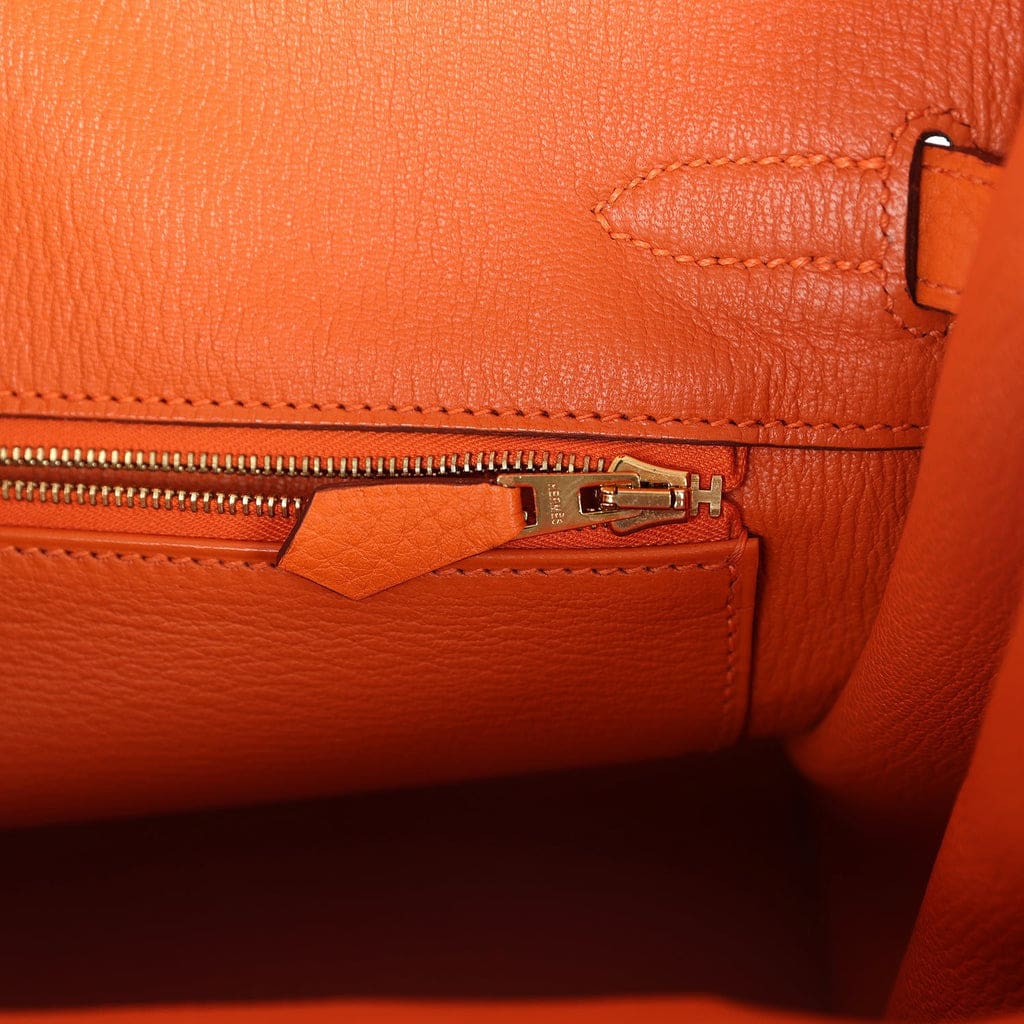 Hermès Birkin 30 Orange Togo Gold Hardware