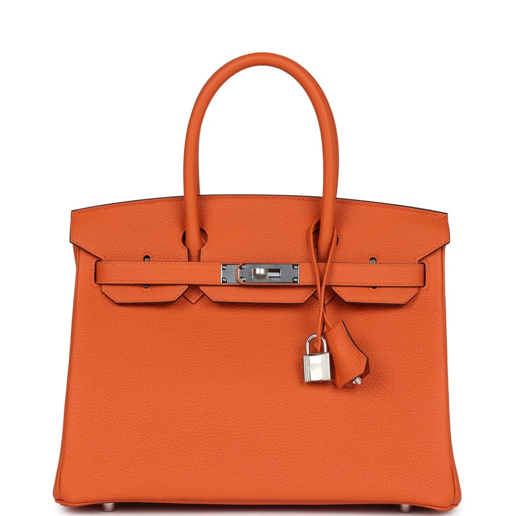 Hermès Birkin 25 Orange Minium Togo Palladium Hardware
