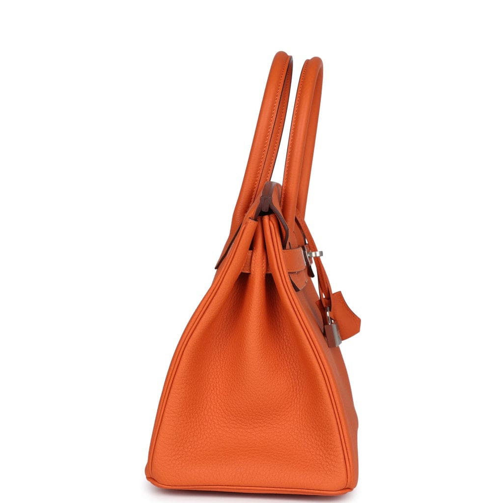 Hermès Birkin 25 Orange Minium Togo Palladium Hardware