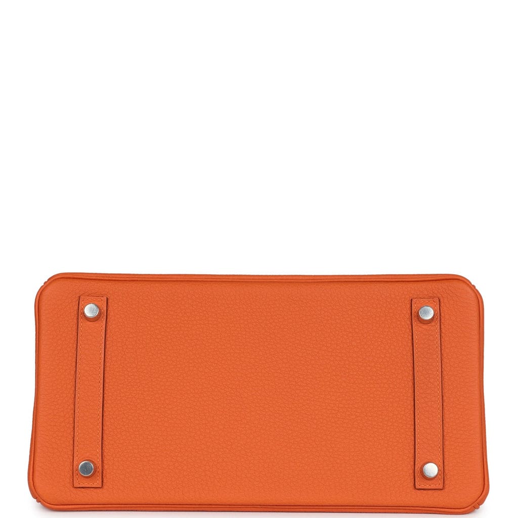 Hermès Birkin 25 Orange Minium Togo Palladium Hardware