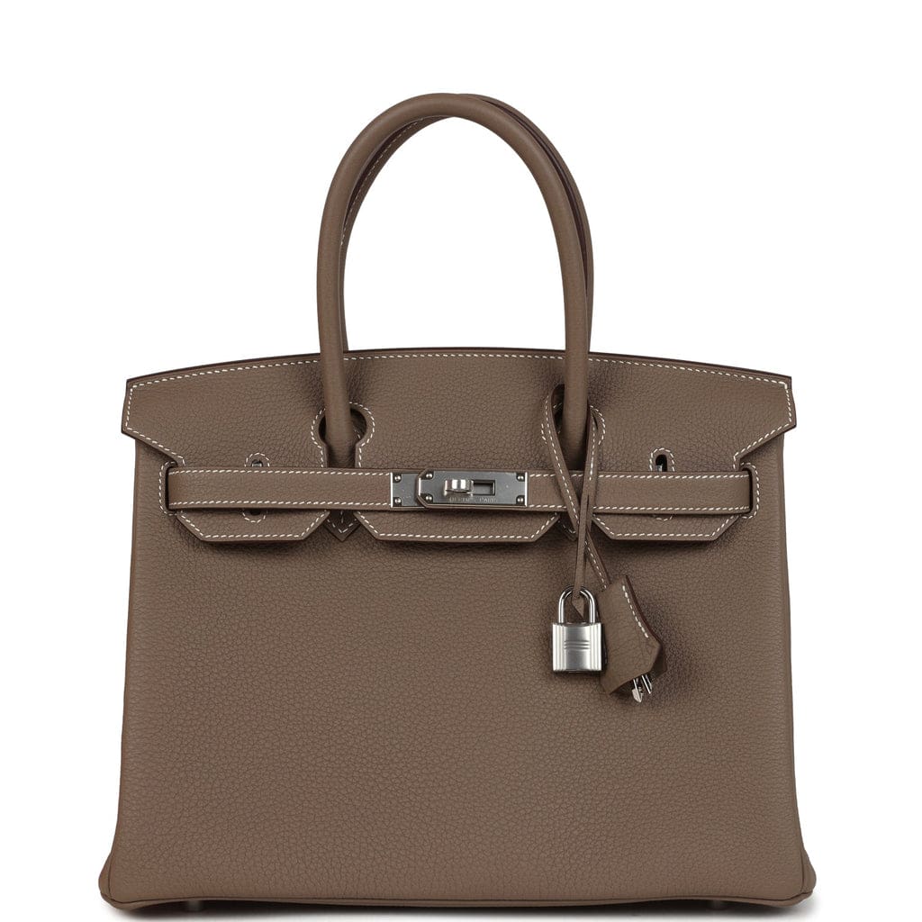 Hermès Birkin 30 Etoupe Togo Palladium Hardware