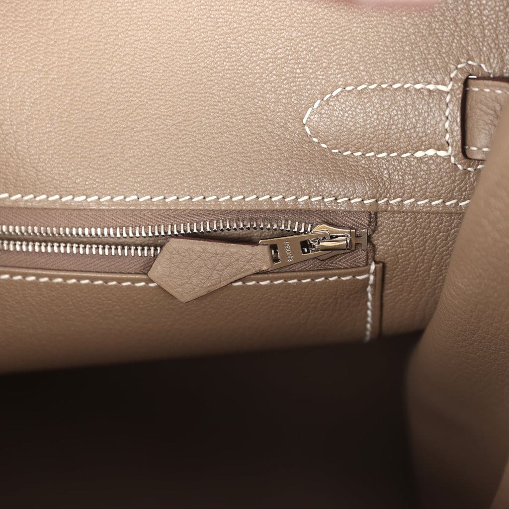 Hermès Birkin 30 Etoupe Togo Palladium Hardware