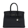 Hermès Birkin 30 Black Togo Palladium Hardware