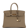 Hermès Birkin 35 Beige Marfa Togo Gold Hardware