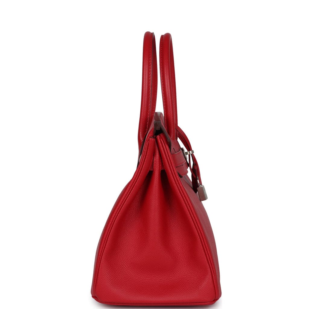 Hermès Birkin 30 Rouge Casaque Epsom Palladium Hardware