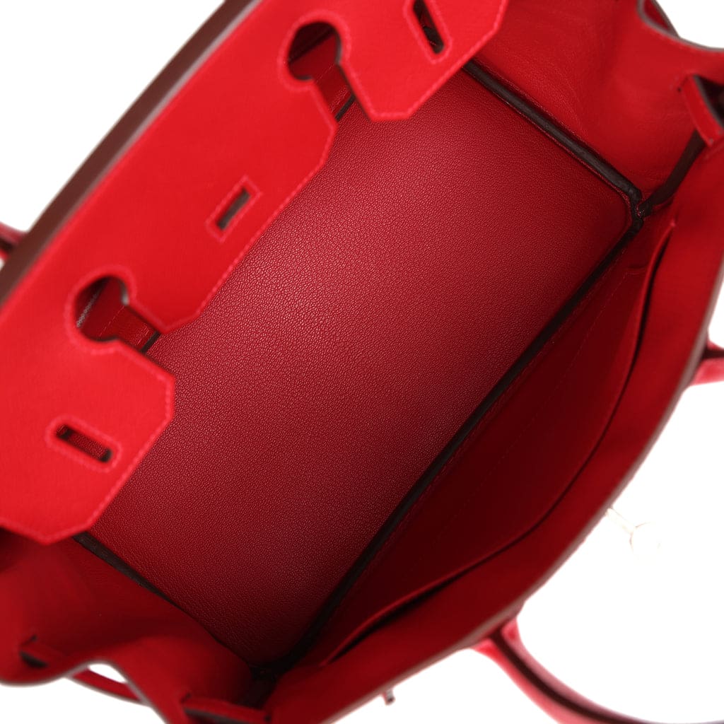 Hermès Birkin 30 Rouge Casaque Epsom Palladium Hardware