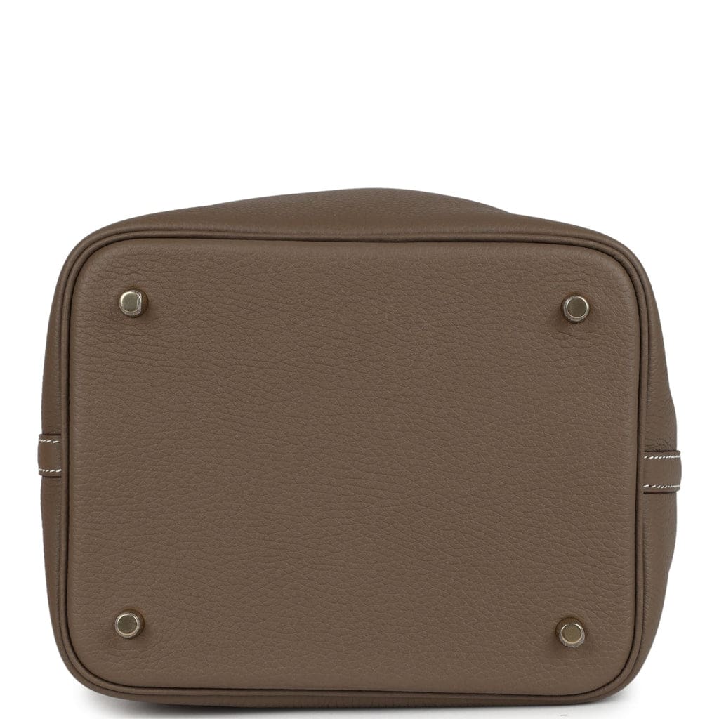 Hermès Picotin Lock 22 Etoupe Clemence Gold Hardware