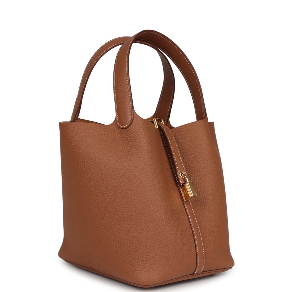 Hermès Picotin Lock 22 Gold Clemence Gold Hardware