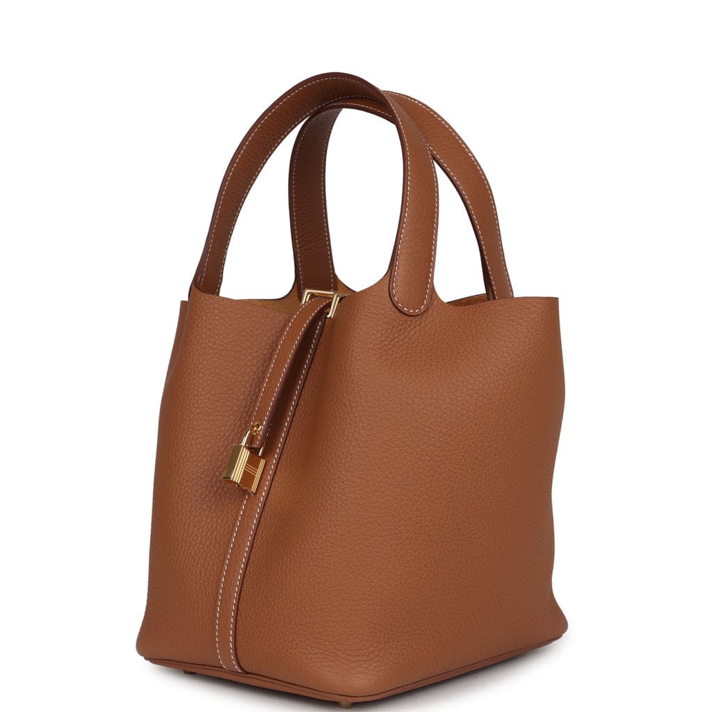 Hermès Picotin Lock 22 Gold Clemence Gold Hardware