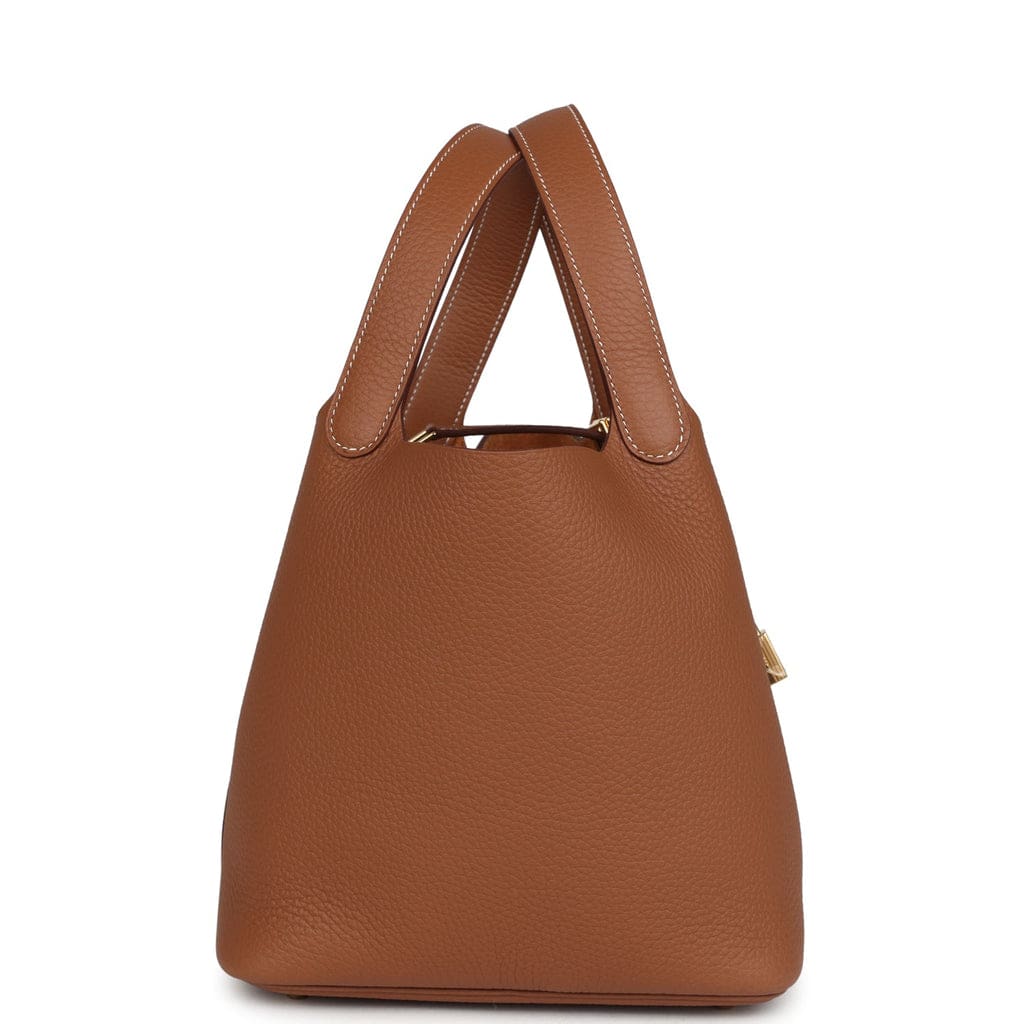 Hermès Picotin Lock 22 Gold Clemence Gold Hardware