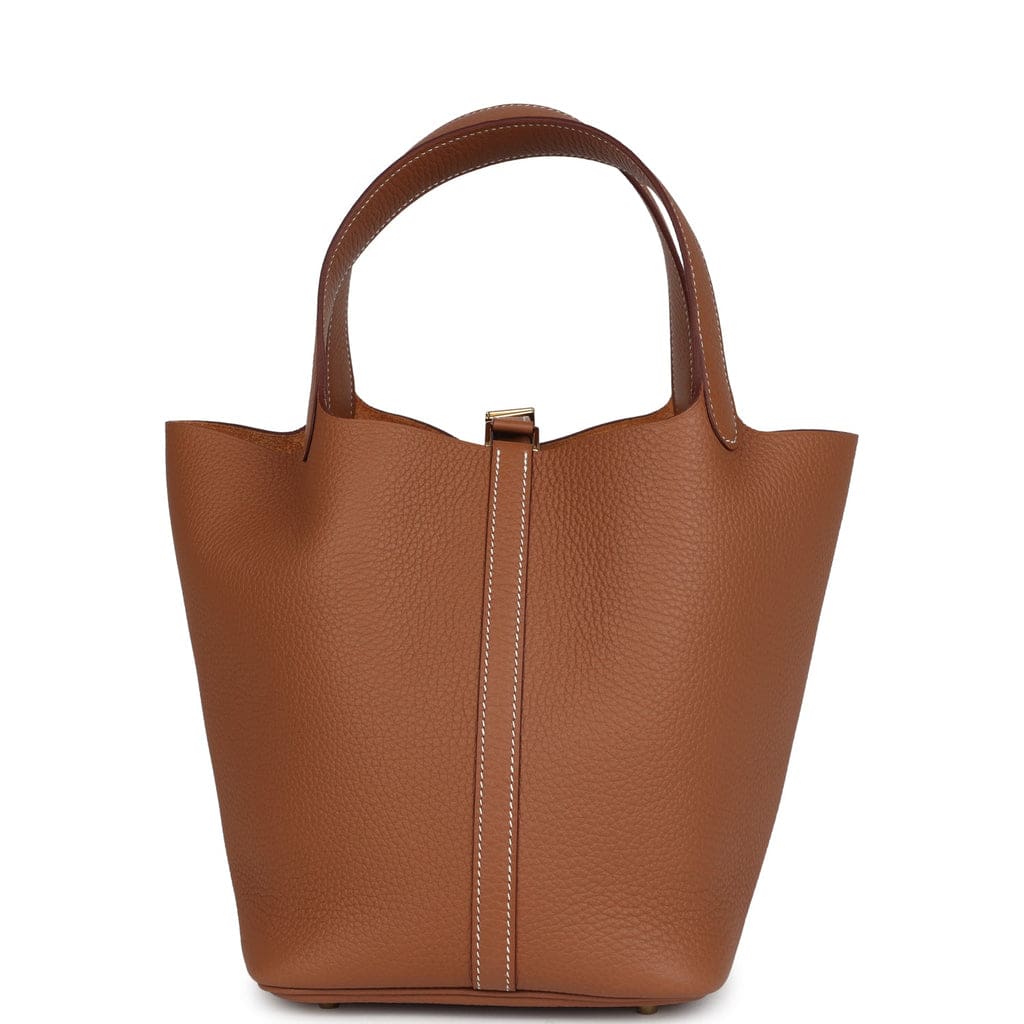 Hermès Picotin Lock 22 Gold Clemence Gold Hardware