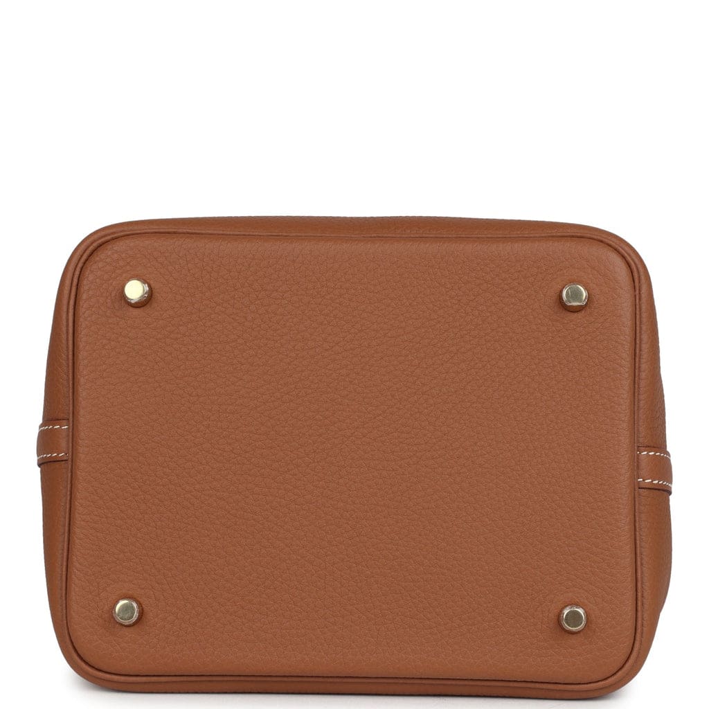 Hermès Picotin Lock 22 Gold Clemence Gold Hardware