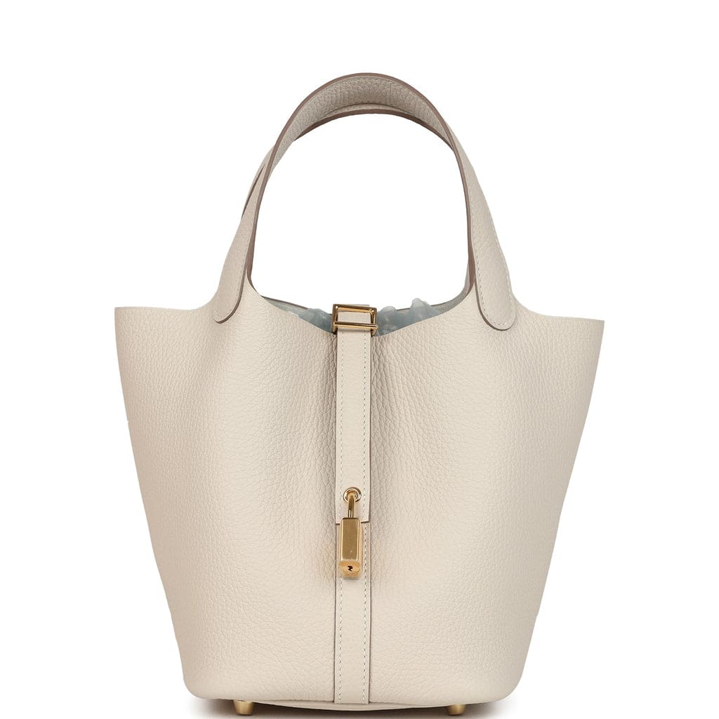 Hermès Picotin Lock 18 Craie Clemence Gold Hardware