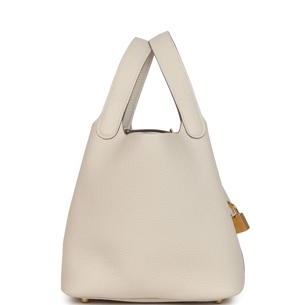 Hermès Picotin Lock 18 Craie Clemence Gold Hardware