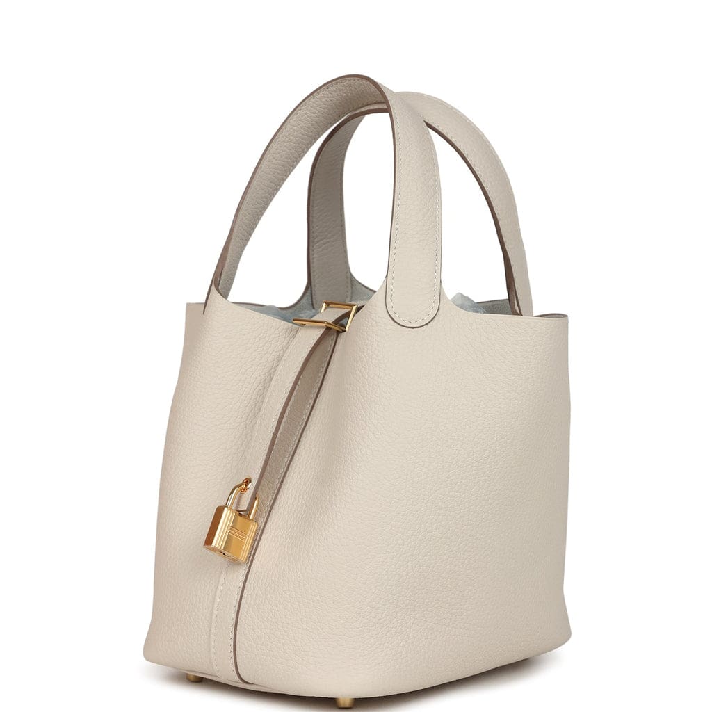 Hermès Picotin Lock 18 Craie Clemence Gold Hardware