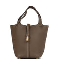 Hermès Picotin Lock 18 Etoupe Clemence Gold Hardware