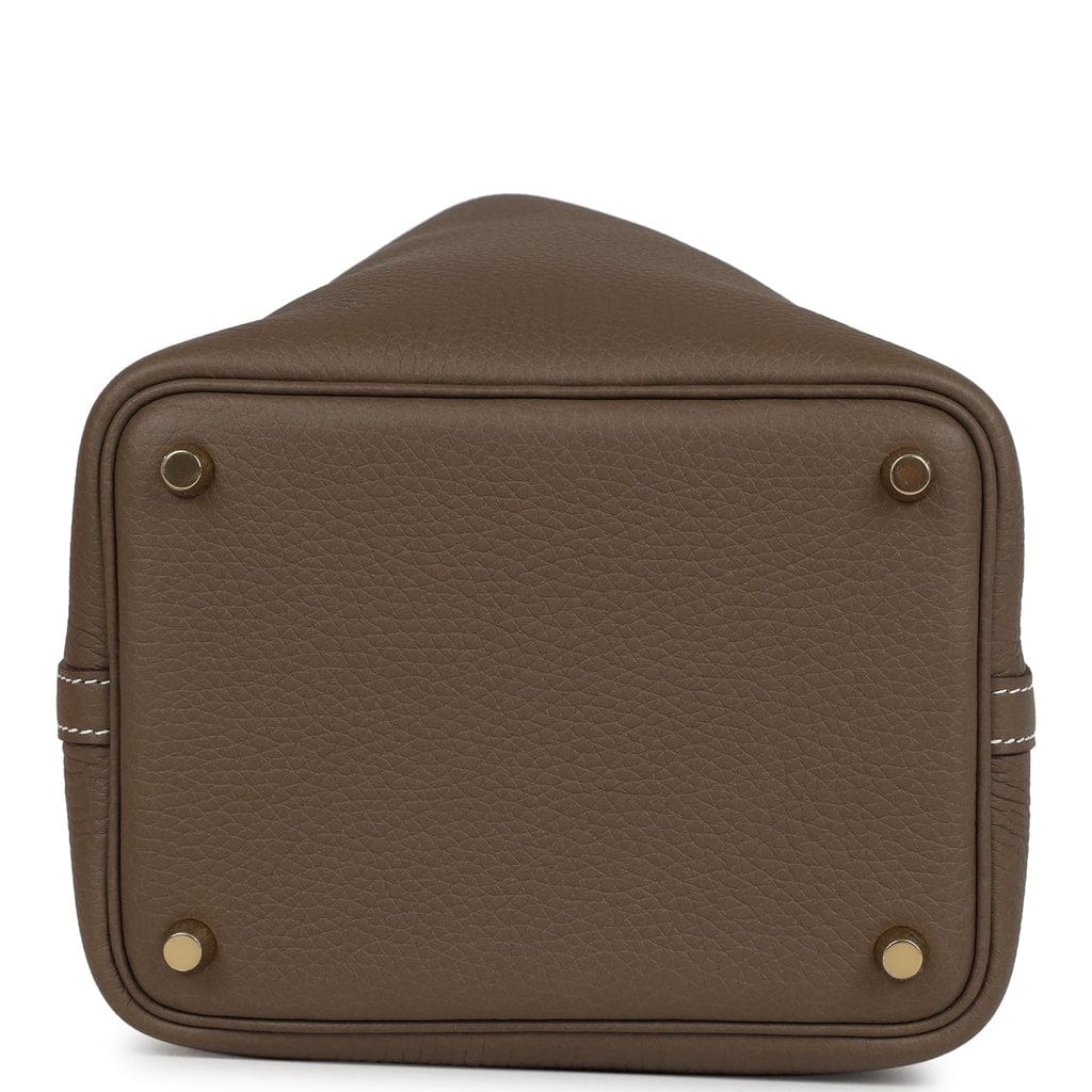 Hermès Picotin Lock 18 Etoupe Clemence Gold Hardware