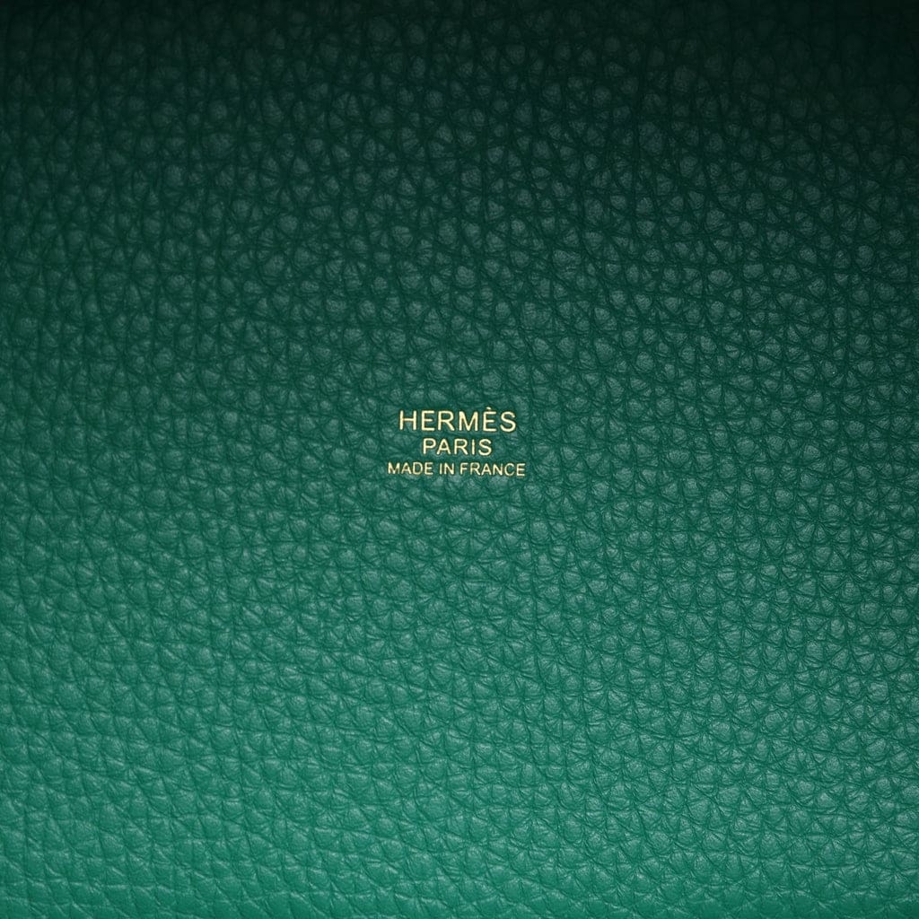 Hermès Picotin Lock 18 Vert Vertigo Clemence Gold Hardware