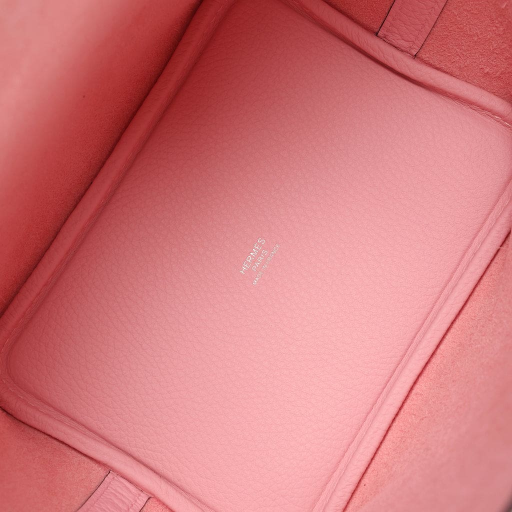 Hermès Picotin Lock 18 Rose Sakura Clemence Palladium Hardware