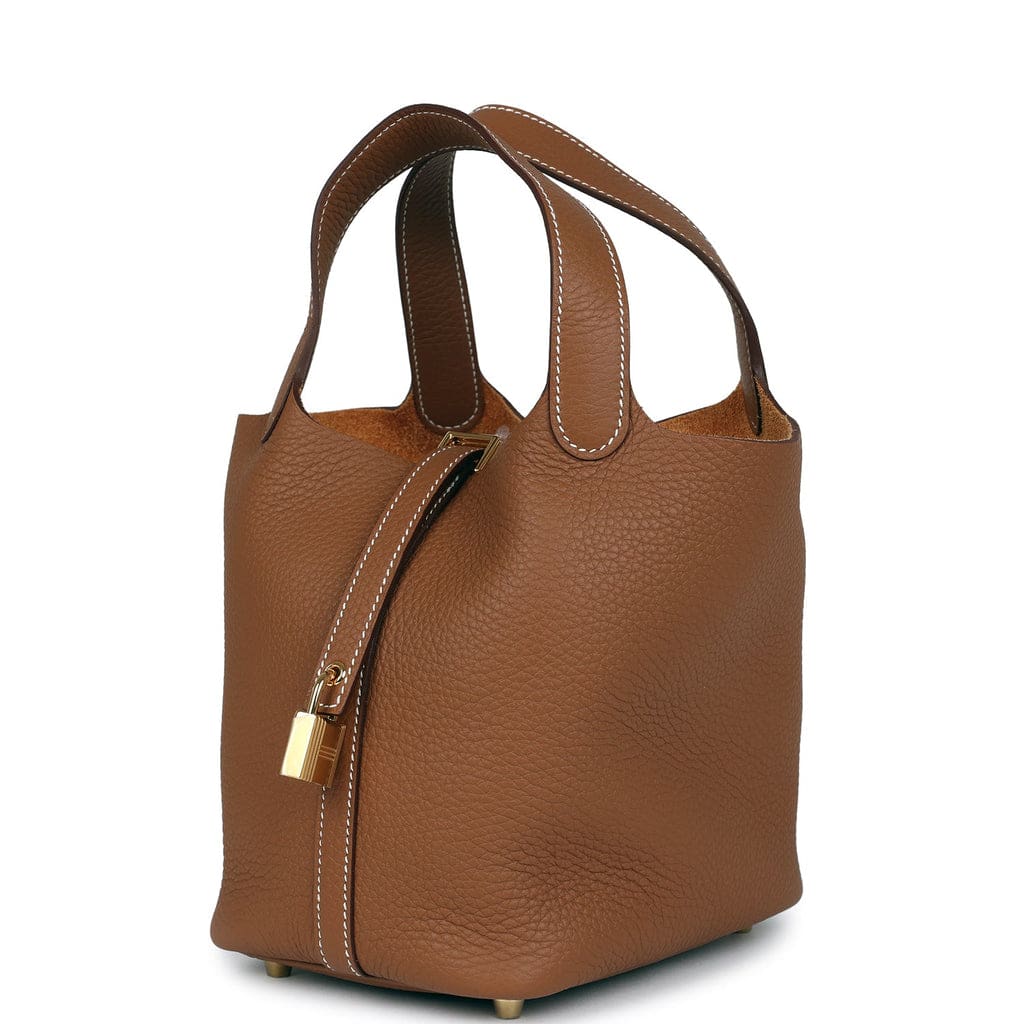 Hermès Picotin Lock 18 Gold Clemence Gold Hardware