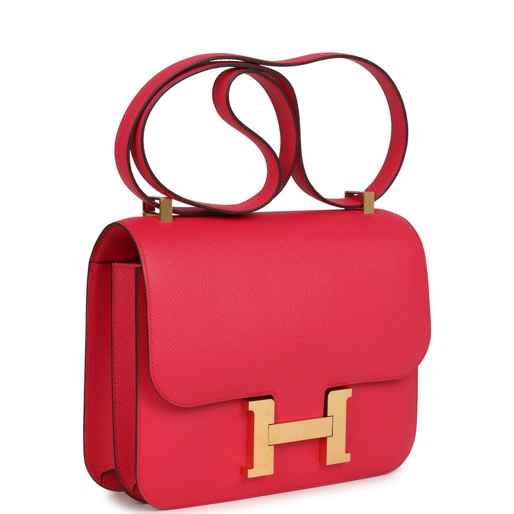 Hermès Constance 24 Rose Extreme Epsom Gold Hardware