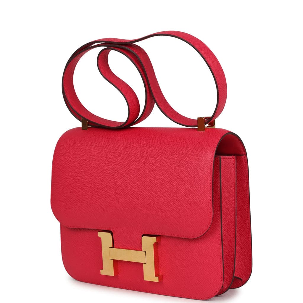 Hermès Constance 24 Rose Extreme Epsom Gold Hardware
