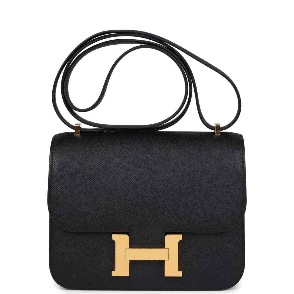 Hermès Constance 18 Black Epsom Gold Hardware