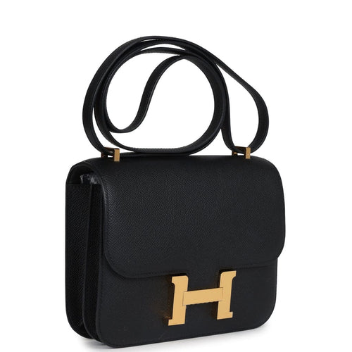 Hermès Constance 18 Black Epsom Gold Hardware