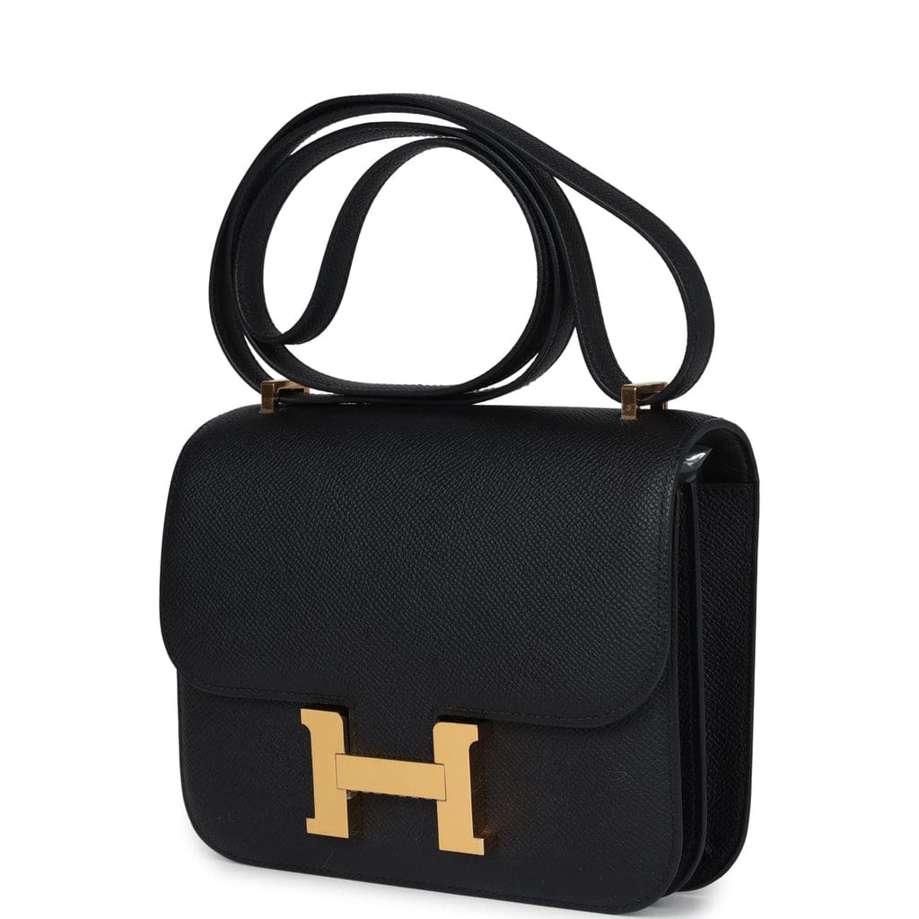 Hermès Constance 18 Black Epsom Gold Hardware