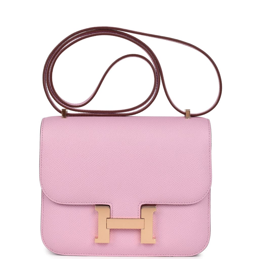 Hermès Constance 18 Mauve Sylvestre Epsom Rose Gold Hardware