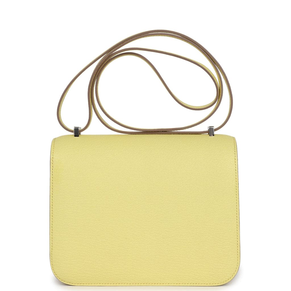 Hermès Constance 18 Limoncello Chevre Mysore Palladium Hardware