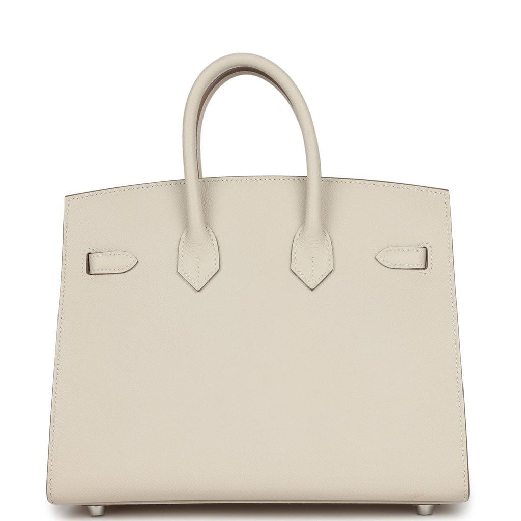 Hermès Birkin Sellier 25 Craie Epsom Palladium Hardware