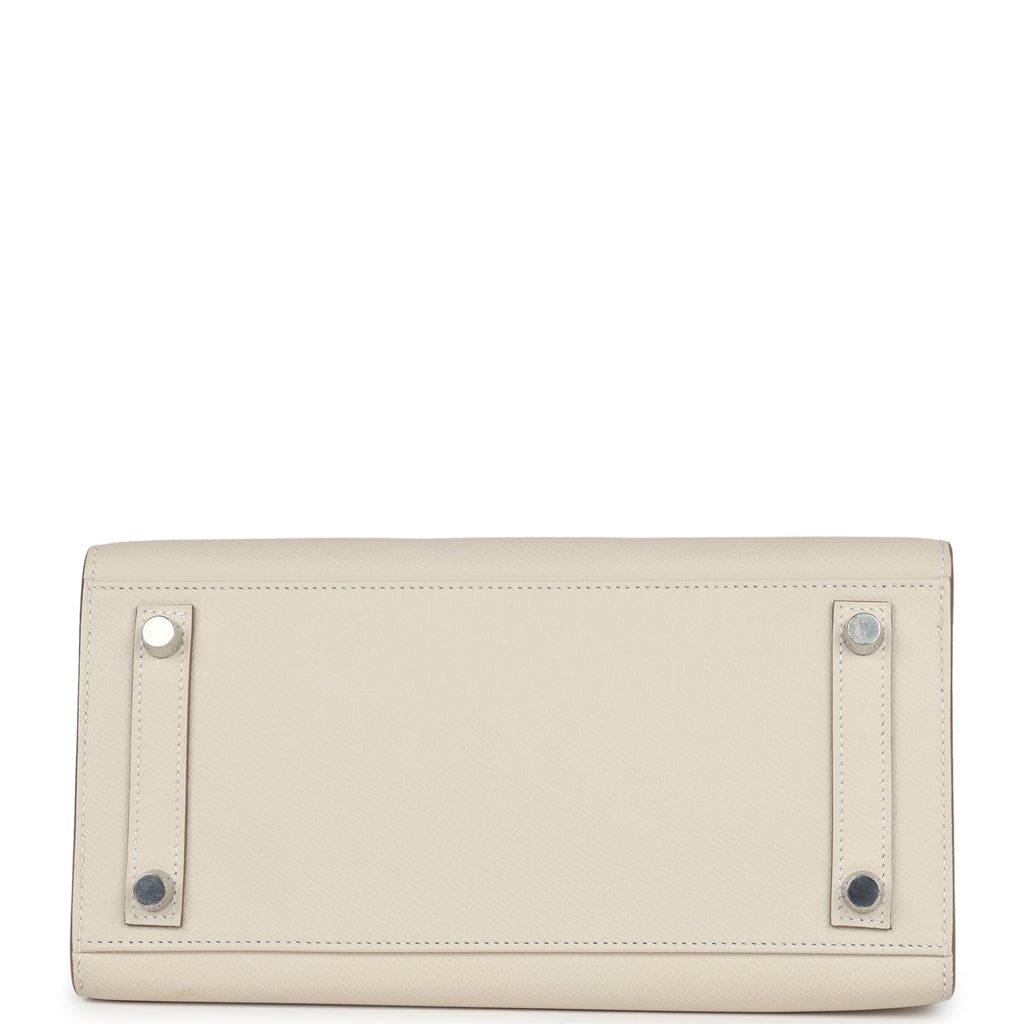 Hermès Birkin Sellier 25 Craie Epsom Palladium Hardware