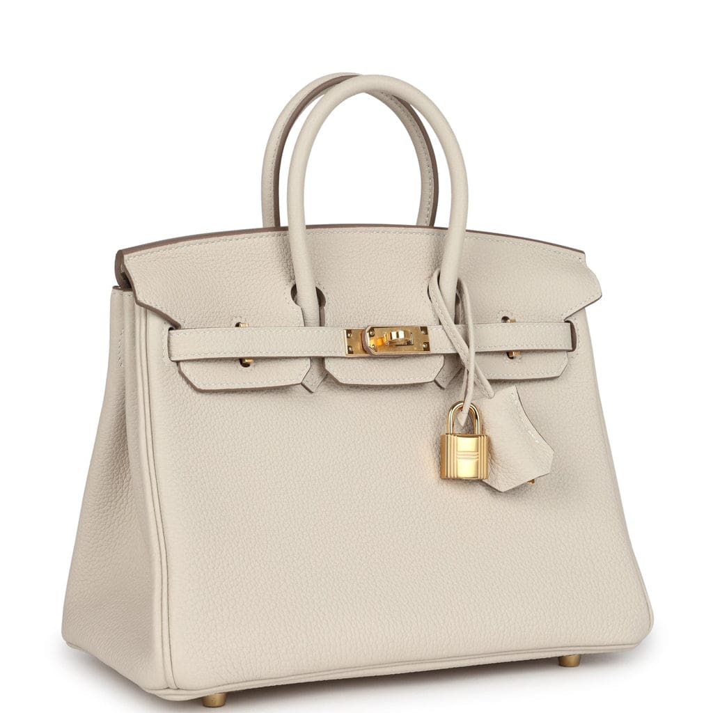 Hermès Birkin 25 Craie Togo Gold Hardware
