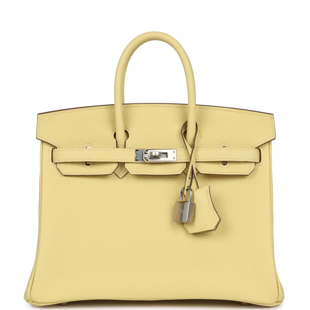 Hermès Birkin 25 Jaune Poussin Togo Palladium Hardware